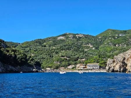 agios-spiridon-palaiokastritsa-peloponnese-western-greece-and-the-ionian beach