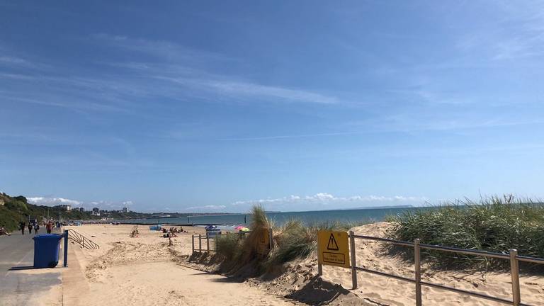 branksome-dene-chine-beach-dorset-england beach