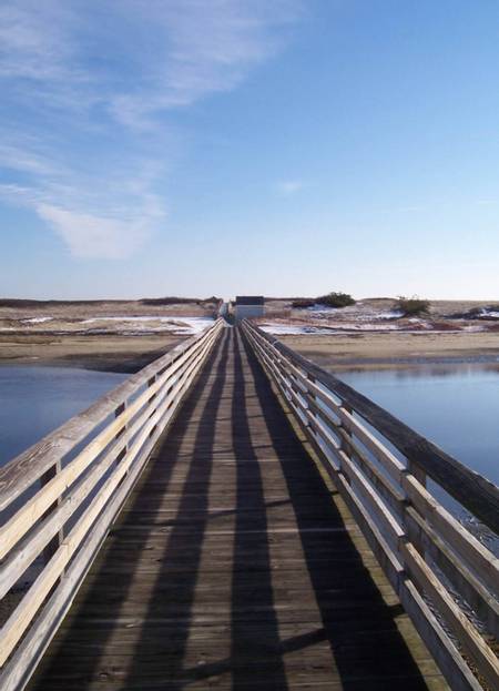 footbridge-beach-ogunquit-maine beach