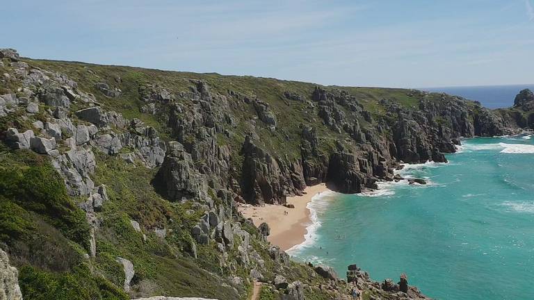 pedn-vounder-cornwall beach