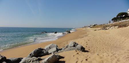 platja-de-les-roques-blanques-canet-de-mar-catalonia beach