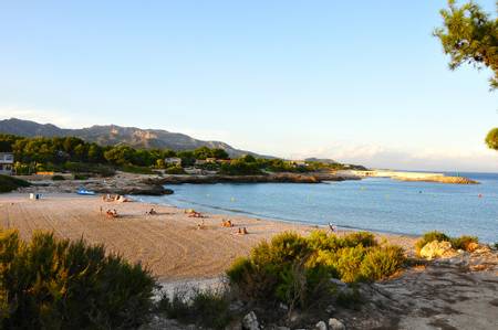 platja-de-sant-jordi-lametlla-de-mar-catalonia beach