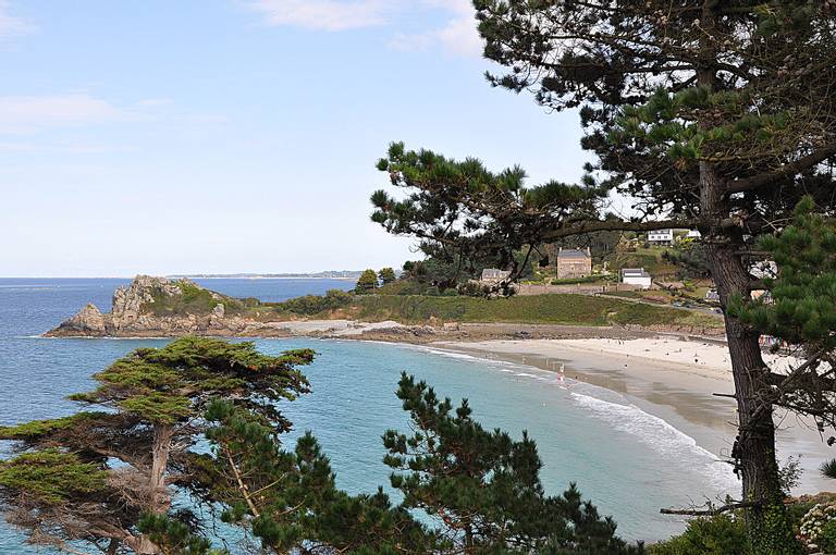 plage-de-trestrignel-perros-guirec-brittany beach