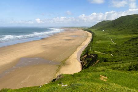 rhossili-bay-beach-rhossili-wales beach