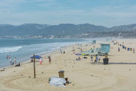 santa-monica-state-beach-santa-monica-california beach
