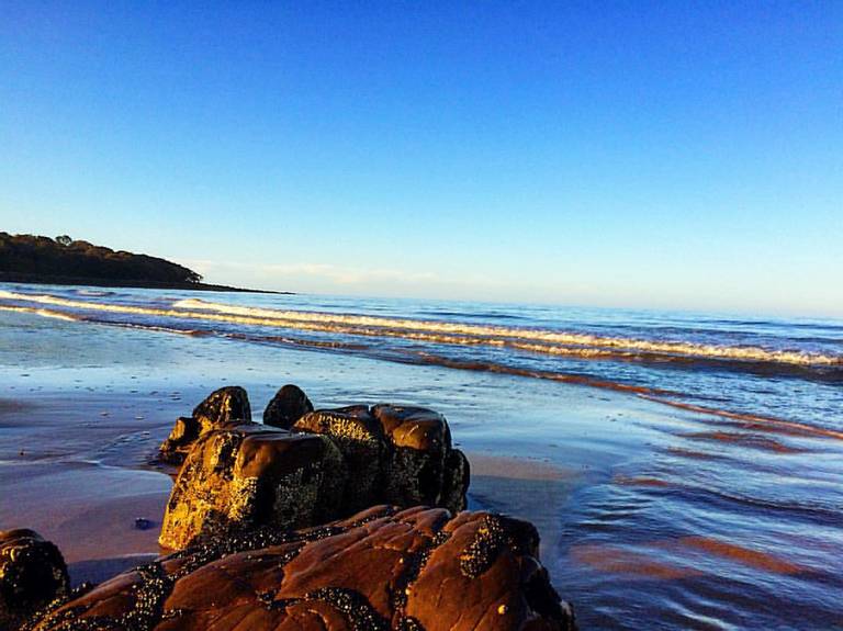 shelly-beach-orford-tasmania beach