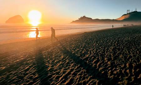 sunset-beach-manzanita-oregon beach